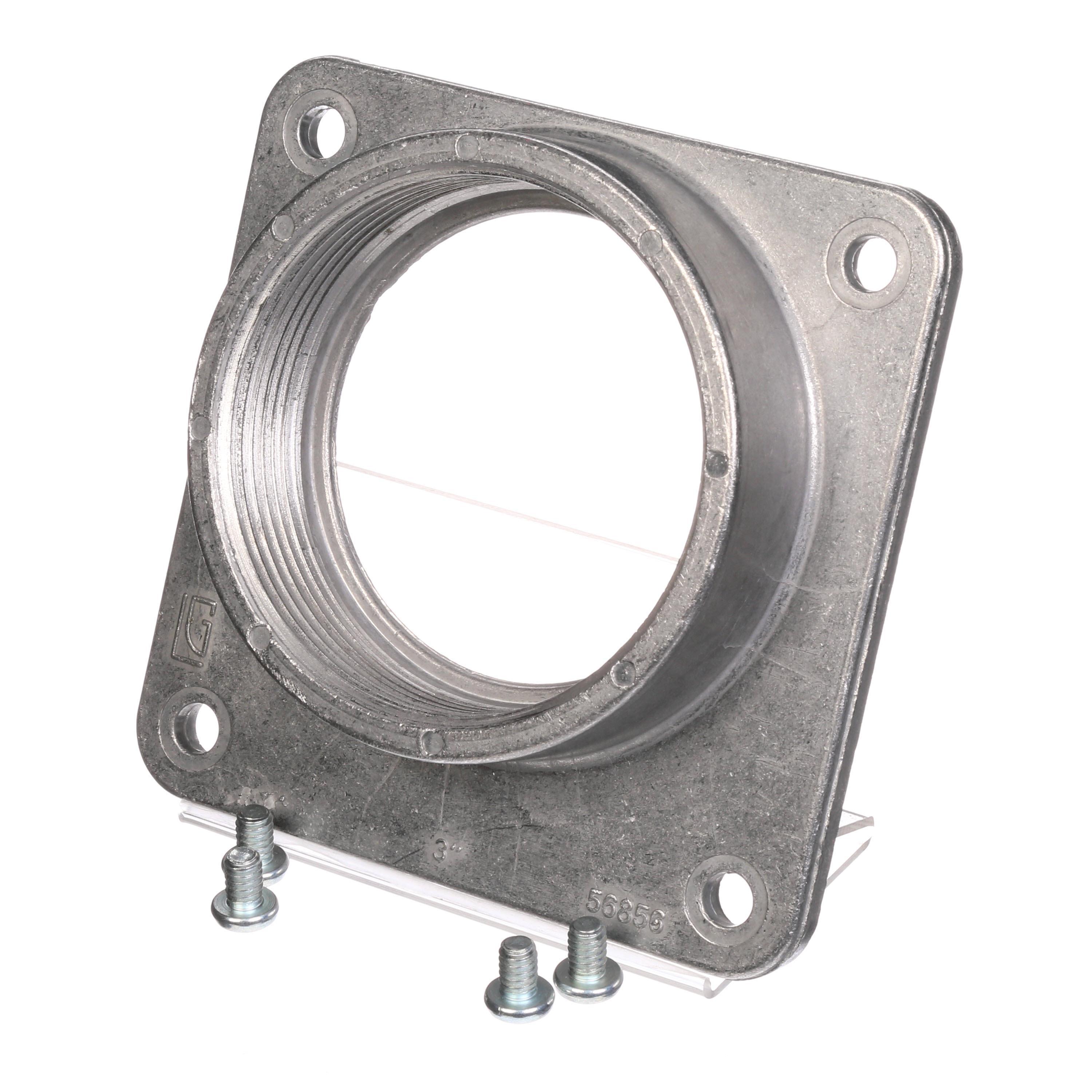 Conduit Hub, Type HD Interchangeable, 3 in Size, Surface Mounting, Metal, Unpainted, 16.6 in L x 7.6 in W x 6.5 in H Dimensions
