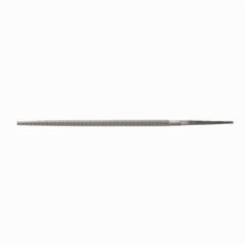 Hand File, Round, 8 in Length, Bastard/Single Cut, Coarseness of Cut: American Pattern, 0.31 in Thickness