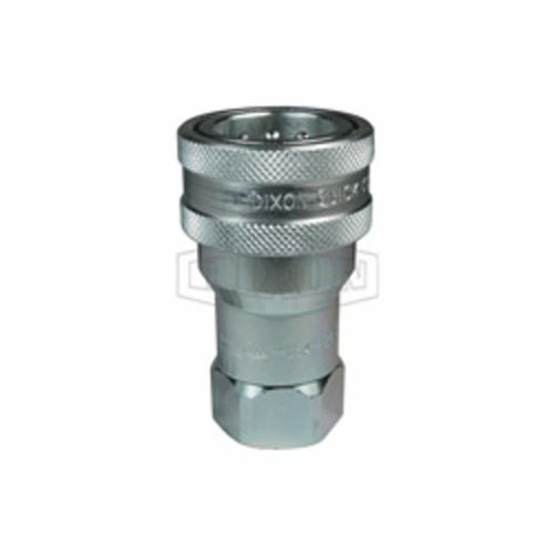 Interchange Female Coupler, Series: DQC K, 3/8 Nominal, Female BSPP, 7/8 Inch Hex, 2.23 Inch Length, 4000 psi, -40 to 250 °F, Steel, Polished Chrome, 1.19 Inch Outside Diameter