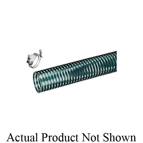 Suction Hose, Standard Duty, Series: K™ Series, 2-1/2 in Nominal, 2.87 in Outside Dia, 100 ft Length, 65 psi Working, -4 to 150 °F, PVC, Transparent, Domestic