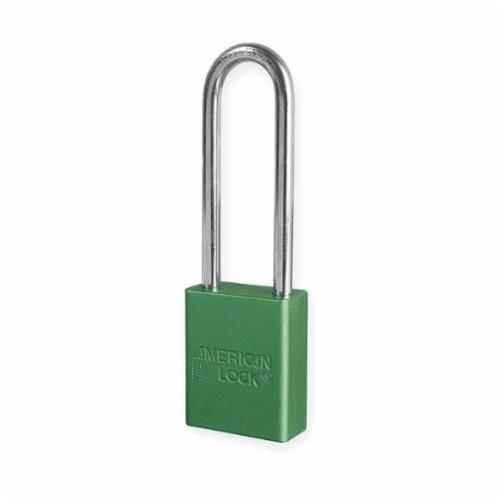 Green Aluminum Padlock Boxed 3" Shackle