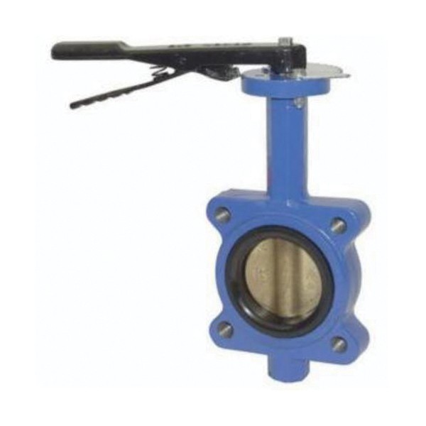 Butterfly Valve, Threaded Lug Style, 2 Inch Nominal, 150 lb Pressure Class, 70 °F, Ductile Iron Body, Aluminum Bronze Disc Material, Stainless Steel (Stem) Stem & Pin Material, PTFE Bushing Softgoods