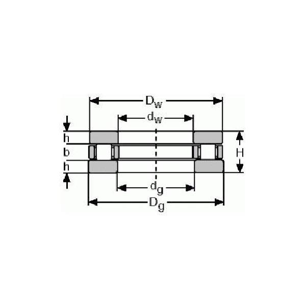 Thrust Bearing, Cylindrical, 100 mm Bore, 135 mm Outside Diameter, 25 mm Width, Single Thrust Direction