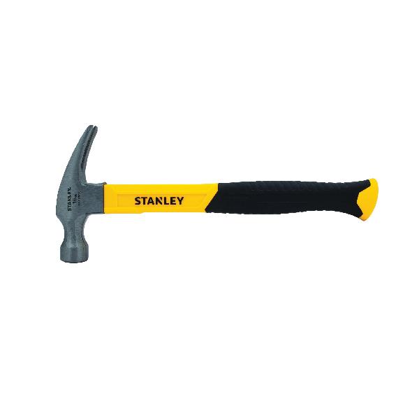 Nailing Hammer, 12-3/4 in Overall Length, 1-1/8 in Diameter Face, Smooth Face Surface, 16 oz Head, Carbon Steel Head, 5-1/2 in Head Length, Straight Handle, Fiberglass Handle, Ergonomic Rubber Grip, Rip Claw Style
