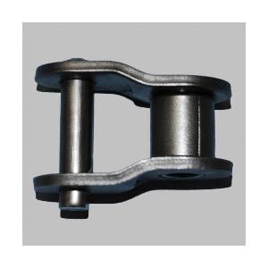 Offset Link, Single Strand, #100 Chain, 1-1/4 in Pitch, 3/8 in Pin Dia, 1.185 in H Link Plate, 0.157 in THK Link Plate