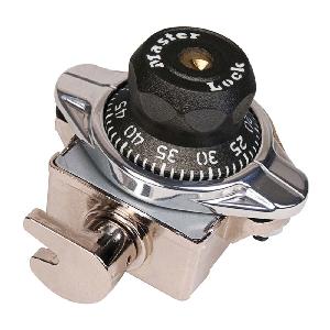 Built-In Locker Lock, Automatic Door, 1-7/8 in Width, Plastic Dial/Steel Body, Control Key/Combination Key, Right Hand Locker Hinge