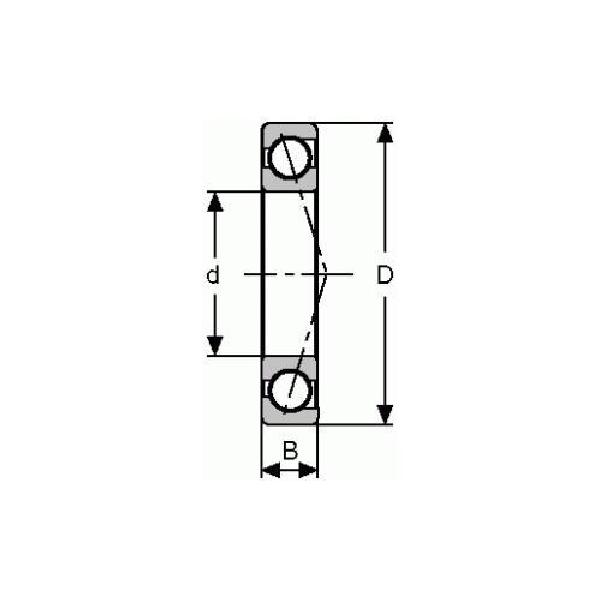 Ball Bearing, Angular Contact, 220 mm Bore, 340 mm Outside Diameter, 1 Rows, 56 mm Width, 15 Contact Angle, Open Closure, Phenolic Cage