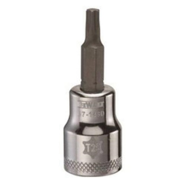Socket Driver Bit, Measurement System: Imperial, 3/8 in Drive, Torx® Bit, T25 Bit, Chrome Vanadium Alloy Steel