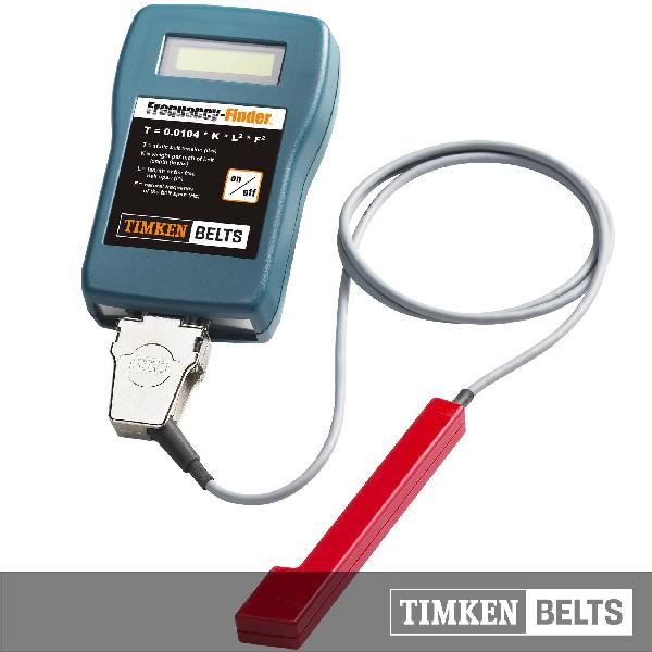 Belt Tensioning Tool, 10 to 400 Hz Measuring, LCD Display, 9 V Alkaline Battery Power Source, Specifications: 50 to 122 °F Operating Temperature, 30 ft Max Free Span Length, 10 kg/m Max Belt Density, Plastic, 8.9 in W x 7 in D