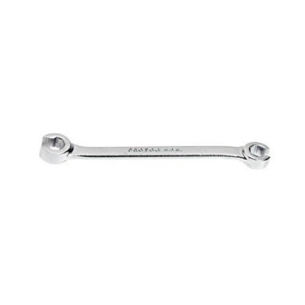 Flare Nut Wrench, Measurement System: Imperial, Double End Wrench, 5/8 x 11/16 in Wrench Opening, 6 Points, 8-3/4 in Overall Length, 15˚ Offset, 1-7/64 x 1-13/64 in Open End Width, 1/2 x 31/64 in Open End Thickness, Slip Resistant Grip, Specification