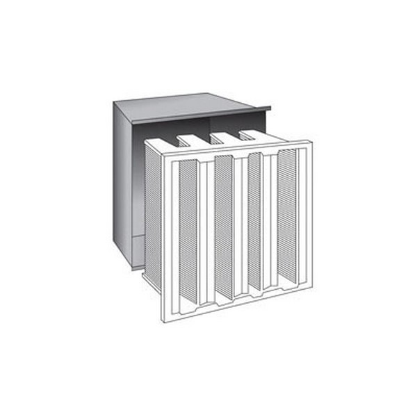 Cube Afterfilter, Series: DuraPURE™, 12 in Width, 12 in Depth, 24 in Height, MERV: 8, 100% Polyester Synthetic Media, Domestic