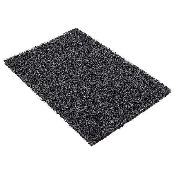Hand Pad, Non-Woven, 6 in Length, 9 in W/Dia, Black Pad, Applicable Materials: Aluminum, Brass, Copper, Stainless Steel