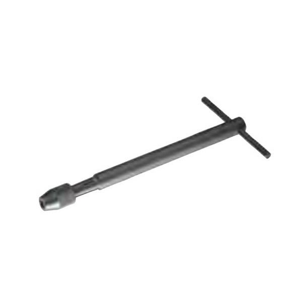 Tap Wrench, Long Shank, Series: 245, Tap Capacity: 1/16 to 1/4 in, 8-3/4 in Length, Steam Oxide, T-Handle Handle, Ratcheting: Non-Ratcheting