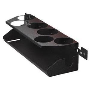 Aerosol Can Holder, Heavy Duty Textured, For Use With: JUC3743-3SG, JUC1834-5SG-SC and JUC1834-SG-LK Utility Cart, 19-1/2 in L x 5 in W x 4-1/2 in H, Steel, Powder Coated, Black