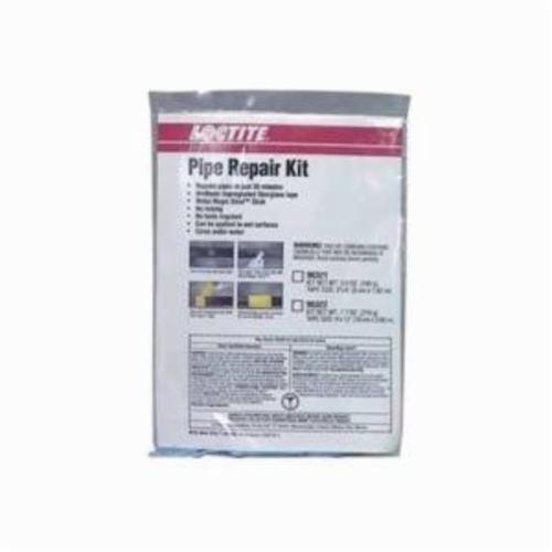 Pipe Repair Kit, 2-Part, Performance Temperature Range Up to 250 deg F, Yellow Adhesive, 4 Piece, For Use With: 1 in Dia Pipe, Part A: Black/Metallic, Part B: White