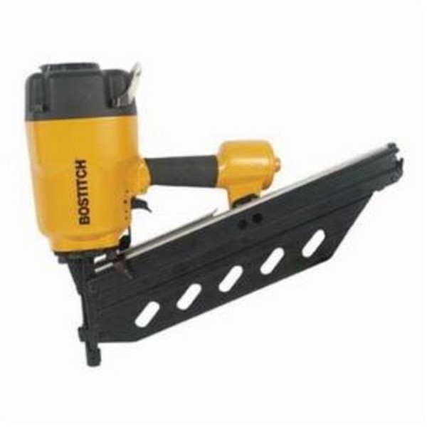 Timber Framing Nailer, Heavy Duty, Tool/Kit: Tool, 4 to 5-1/8 Inch Length Fastener, Plastic Collation, 21 °Collation, 50 Magazine, Top Loading, Adjustable Exhaust Location, Ergonomic Handle