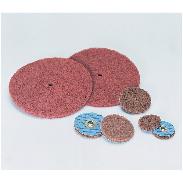 Non-Woven Buff and Blend GP Disc, 14 Inch Diameter Disc, Medium Grade, Aluminum Oxide Abrasive, Nylon Backing