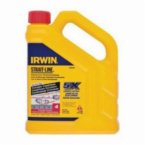 Marking Chalk, Permanent Staining, Crimson Red, 2 lb Capacity, Bottle Package Type, Odorless Odor/Scent