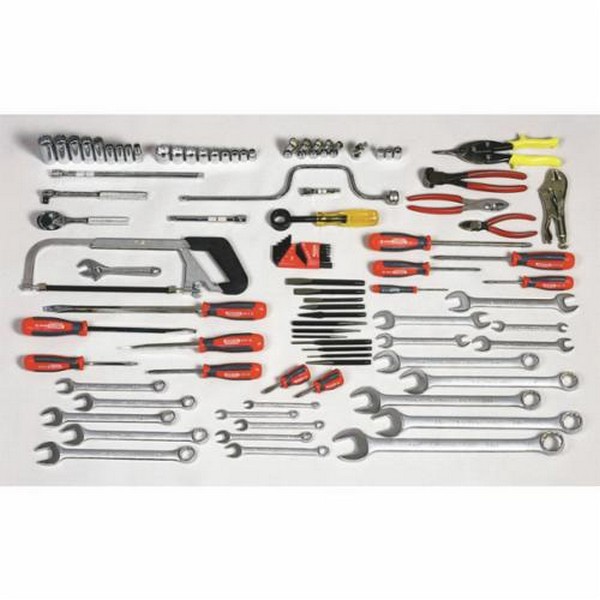 Facility Maintenance Tool Set, SAE Starter, 3/8 in Drive, 98 Piece, For Use With: 1/4 to 1-1/4 in Fastener, Box Tool Storage Type, Yes Tool Storage Included, ANSI Specified Specifications Met