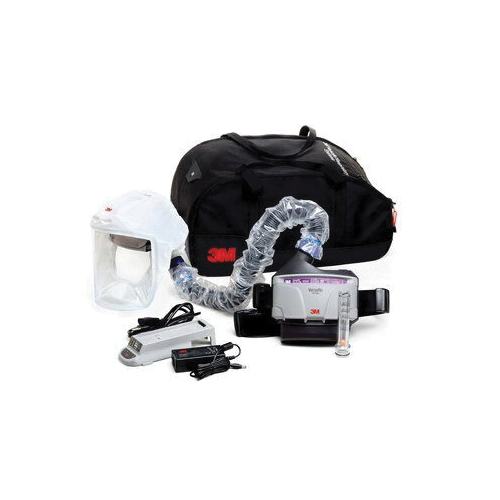 Papr Kit, Healthcare, Series: TR-300, TR-3712N Filters and Cartridges, Belt Mounting, Rechargeable Lithium-Ion Battery, Specifications Met: NIOSH Approved, Beige/Magenta