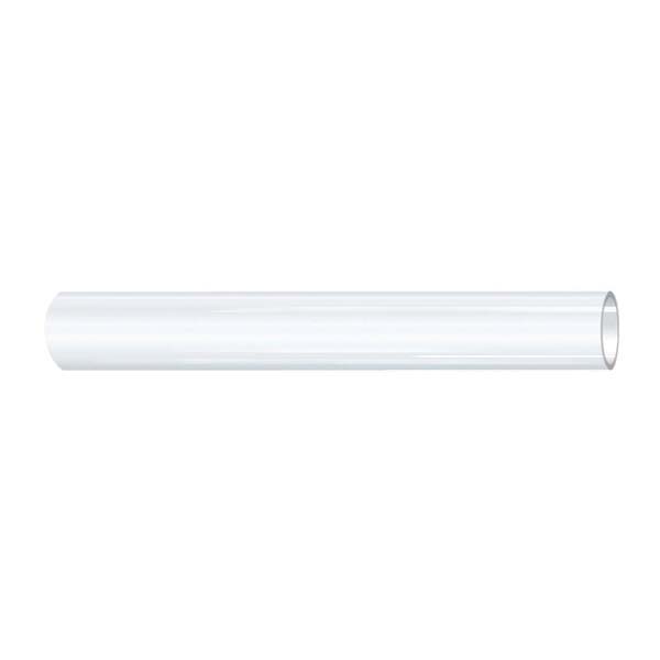 Rubber Tubing, 1 Inch Nominal, 1-1/4 Inch Outside Diameter, 1/8 Inch Wall Thickness, 25 psi Working, 25 to 150 F, Vinyl, Clear