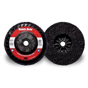 Non-Woven Abrasive XT Pro Disc, Clean and Strip, 4-1/2 Inch Diameter Disc, Type 27/Quick-Change Attachment, Extra Coarse Grade, Silicon Carbide Abrasive, Fiber Backing, 13300 RPM Maximum