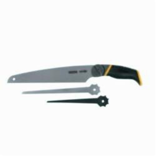 Hand Saw, 3-in-1 Multi-Purpose, 10 in Blade Length, Steel Blade, 11/9/24, Steel Cutting Edge, Ergonomic Handle, Rubber Handle, Wood Material Application