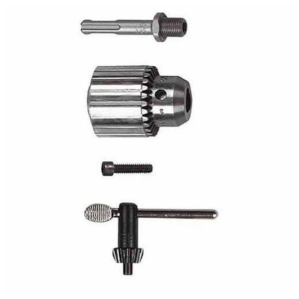 SDS/Chuck Adapter Kit, For Use With: Rotary Hammers, Steel, Silver, 2.3 in L x 3.06 in W x 7.25 in H x 2.87 in D Dimensions