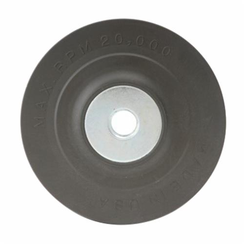 Backing Pad, Smooth Face Smooth Bore, 4-1/2 in Pad Dia, 13300 RPM Maximum