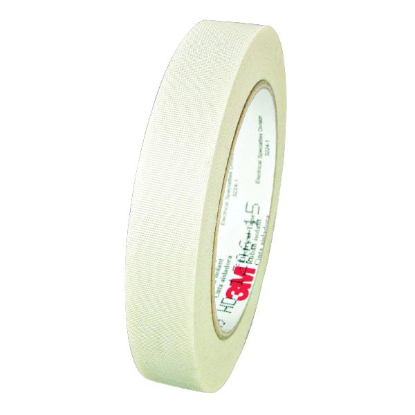 Cloth Tape, Printable, Series: 69 Series, 66 ft Length, 1 in Width, 7 mil Thickness, White, 1 in Diameter Core, Thermosetting Silicon Adhesive, Glass Cloth Backing, 40 in-oz Adhesion Strength, 600 V, 3000 V Dielectric Strength, 180 in-lb Tensile Strength, 392 F Maximum Operating, 32 F Minimum Operating, Specifications Met: ASTM D1000