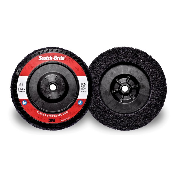 Non-Woven Abrasive XT Pro Disc, 7 Inch Diameter Disc, Type 27/Quick-Change Attachment, Extra Coarse Grade, Silicon Carbide Abrasive, Fiber Backing, 8600 RPM Maximum