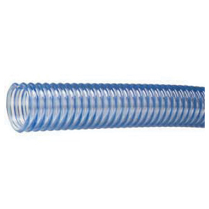 Hose, Series: WT™ Series, 2-1/2 in Nominal, 2.99 in OD, 50 ft Length, 40 psi Working, 5 in Bend Radius, -4 to 150 °F, PVC, Transparent, Domestic