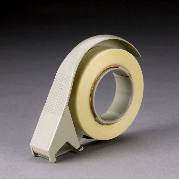 Tape Dispenser, Handheld, 1 Inch Tape Width, For Use With: Filament Tape, Plastic, Gray