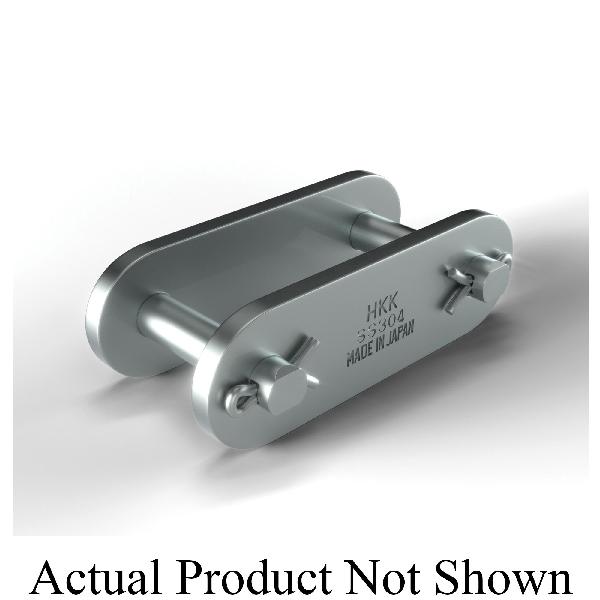 Conveyor Connecting Link, Double Pitch Spring Clip, C2060H Chain, 1-1/2 in Pitch, 0.234 in Pin Dia, 0.67 in Link Plate Height, 0.094 in Link Plate Thickness, 304 Stainless Steel
