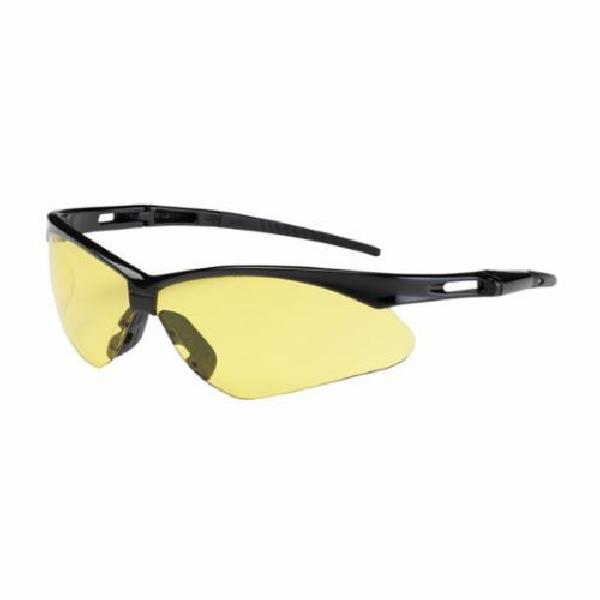 Protective Glasses, Dual Lens Lightweight, Series: Anser™, Unisex, Universal, Anti-Scratch Lens Coating, Amber Lens, Semi-Rimless Frame, Black Frame, Nylon Frame, Polycarbonate Lens, 99.9% UV Protection, Bayonet Temple