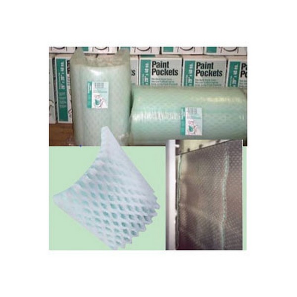 High Capacity Standard Paint Overspray Filter Pad, 20 Inch Width, 1-1/2 Inch Depth, 20 Inch Height, Polyester