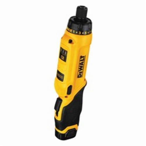 Cordless Screwdriver Kit, High Performance, Kit, Hex Chuck, 1/4 in Chuck, 23 in-lb, 8 VDC, 430 RPM No-Load Speed, Lithium-Ion Battery Type, 3 Ah Battery, Battery Included, Pistol Grip, Motion Activation Variable/Reversing Control, 12-1/2 in L