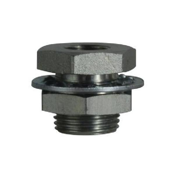 Bulkhead Coupling, Fitting/Connector Type: Coupling, 3/8-18 Nominal, FNPT, 1.31 Inch Length, Steel