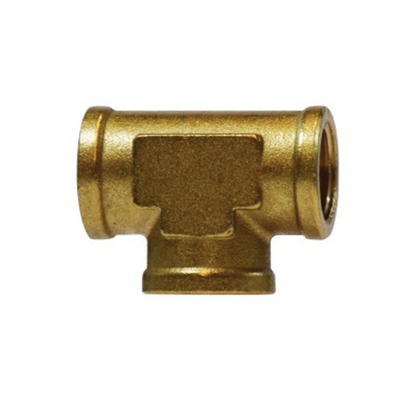 Union Tee, Fitting/Connector Type: Tee, 1/8 Inch Nominal, FNPT, 1200 psi, Forged, Brass, -65 to 250 °F, 1/2 Inch Width, Import