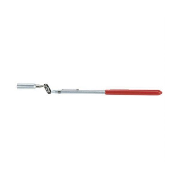 Magnetic Retrieving Tool, Pocket, 8 in Overall Length, 1.5 lb Pull, Aluminum/Rubber