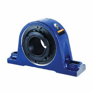 Pillow Block Ball Bearing Unit, 1-15/16 Inch Inside Diameter, 8.88 Inch Overall Length, 4.86 Inch Overall Height, Two-Bolt, Cast Iron