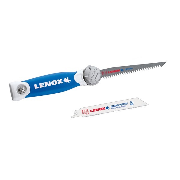 Jab Saw, Folding, 6 in Blade Length, Bi-Metal Blade, 6/10/14 TPI or Pitch, 12 in Overall Length, Bi-Metal Cutting Edge, Comfort Grip/Rubberized Handle, Rubber Handle, Plastic, Metal and Wood Material Application