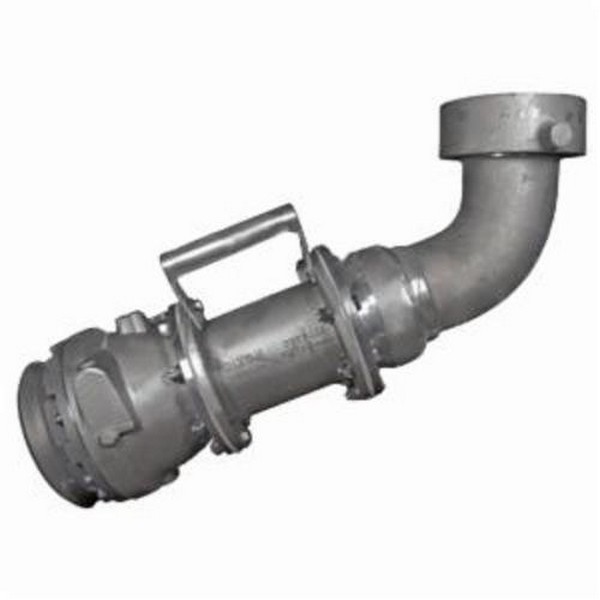 Rail Car Unloading Assembly, Handle Fitting/Connector, 4 Inch x 5-1/4-4 Nominal, Dry Disconnect Adapter x Female Thread Swivel Nut End Style, 25-1/32 Inch Length, 100 psi Pressure, Aluminum, Domestic