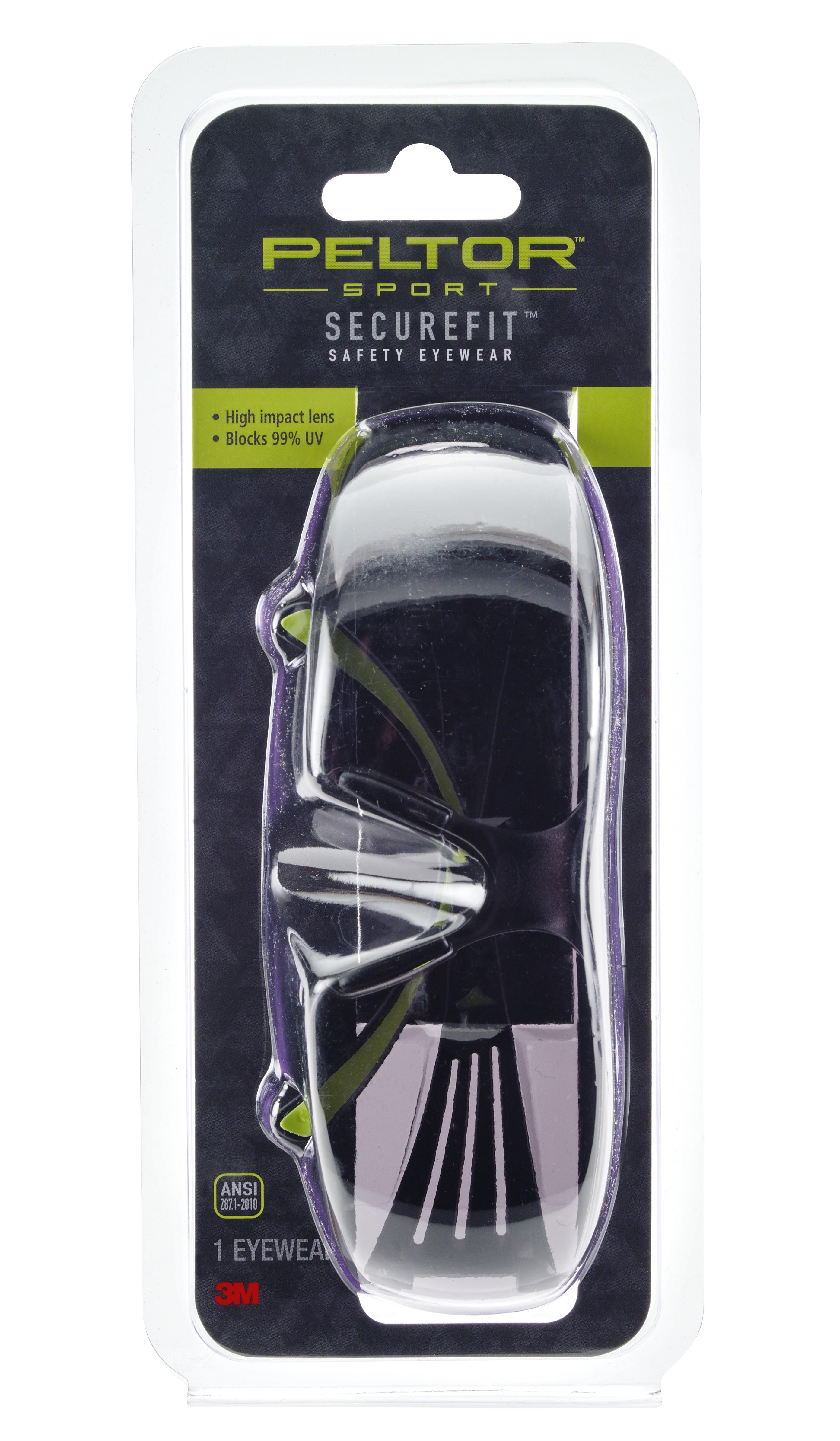 Protective Eyewear, Lightweight, Series: SF400, Anti-Fog Lens Coating, Gray Lens, Polycarbonate Lens, Yes UV Protection, Flexible/Low Profile Temple, Specifications Met: ANSI Z87.1-2010