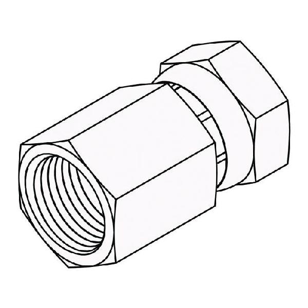 Hydraulic Swivel, 3/8-18 Inch Female Pipe Thread, 3/8-18 Inch Female Pipe Swivel Thread, Steel