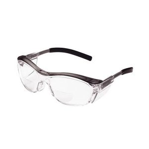 Eyewear, Anti-Fog Lens Coating, Clear Lens, Half-Frame, Gray Frame, Plastic Frame, Polycarbonate Lens, Yes % UV Protection, Specifications Met: ANSI Z87.1-2015