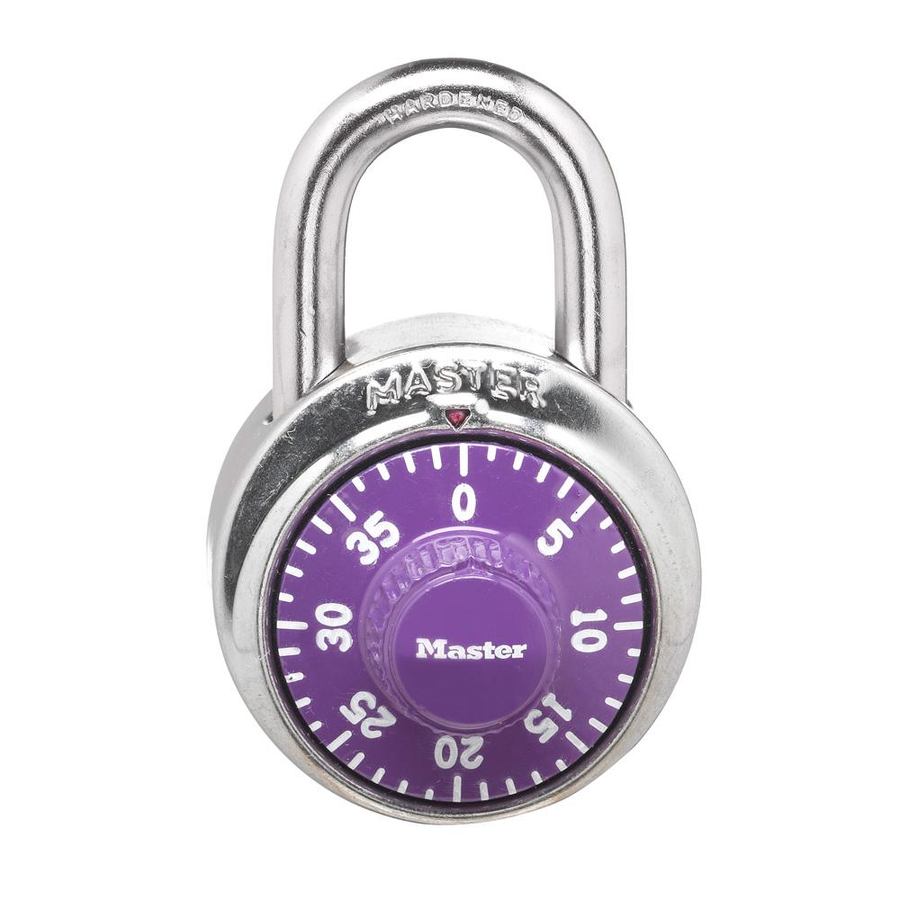 Combination Lock, Series: 1514, Combination Key, Metal Body, 9/32 in Shackle Diameter, 3/4 in Shackle Height, 13/16 in Shackle Width, Hardened Steel Shackle, 1-7/8 in Body Width, Anti-Shim Technology Locking Mechanism, Silver