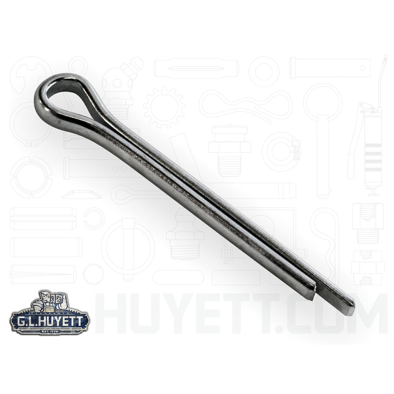 Cotter Pin, Imperial Standard, 5/32 in Dia Dia, Stainless Steel Material, Plain, 0.31 in Dia Head, 300 Grade, 1-1/4 in Effective