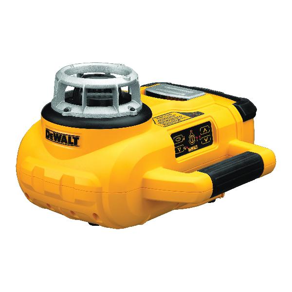 Rotary Laser Package, Cordless Heavy Duty Self-Leveling, 2000 ft Measuring, 1/8 in at 100 ft Accuracy, 6 to 18 V Batteries Power Source, +/-5 deg Auto Leveling, 2 Beam, Red Beam, Laser Class: Class 3A, Surface Mounting, Plastic, Black/Silver/Yellow
