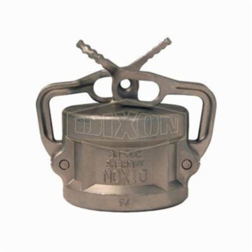 Cam and Groove Dust Cap, Lockable, Fitting/Connector Type: Cap, 1-1/2 Inch Nominal Size, 3-19/32 Inch Length, 316 Stainless Steel, Domestic